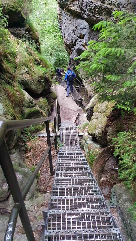 Der Abstieg Schrammsteine
