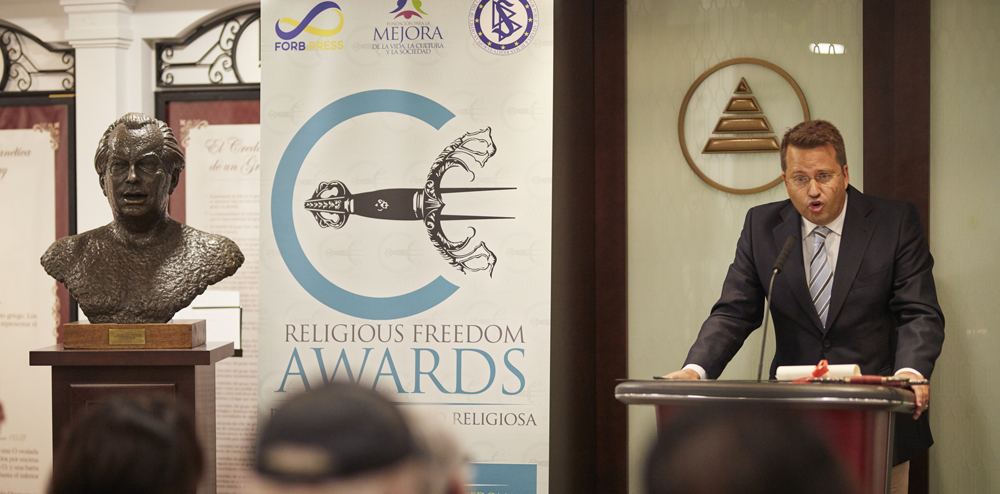 Marcos Gonzalez, discurso de aceptación del galardón Religious Freedom Awards 2019