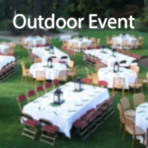 Outdoor Event Package (Open Sky Cheerios, Cooler, AC and Misting fan)