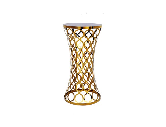 Chain Cocktail Table Gold Rental