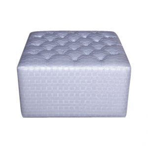 Silver Ottoman for Rent