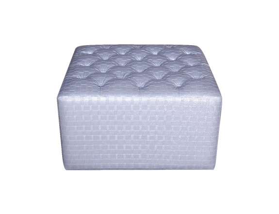Silver Ottoman for Rent