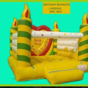 Rent Birthday Cake Bouncing Castle