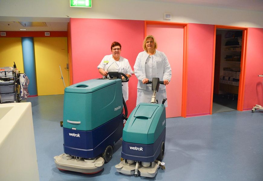 Effektive gulvmaskiner skal holde rent på nyt Herlev Hospital
