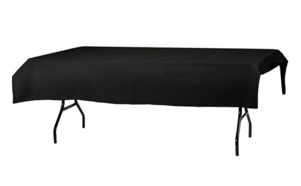 Tafellinnen Zwart rechthoekige tafel 220cm * 130cm 6 personen