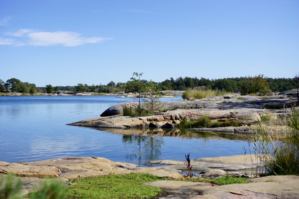 Stendörrens naturreservat, vy från Stora Krokholmen. 