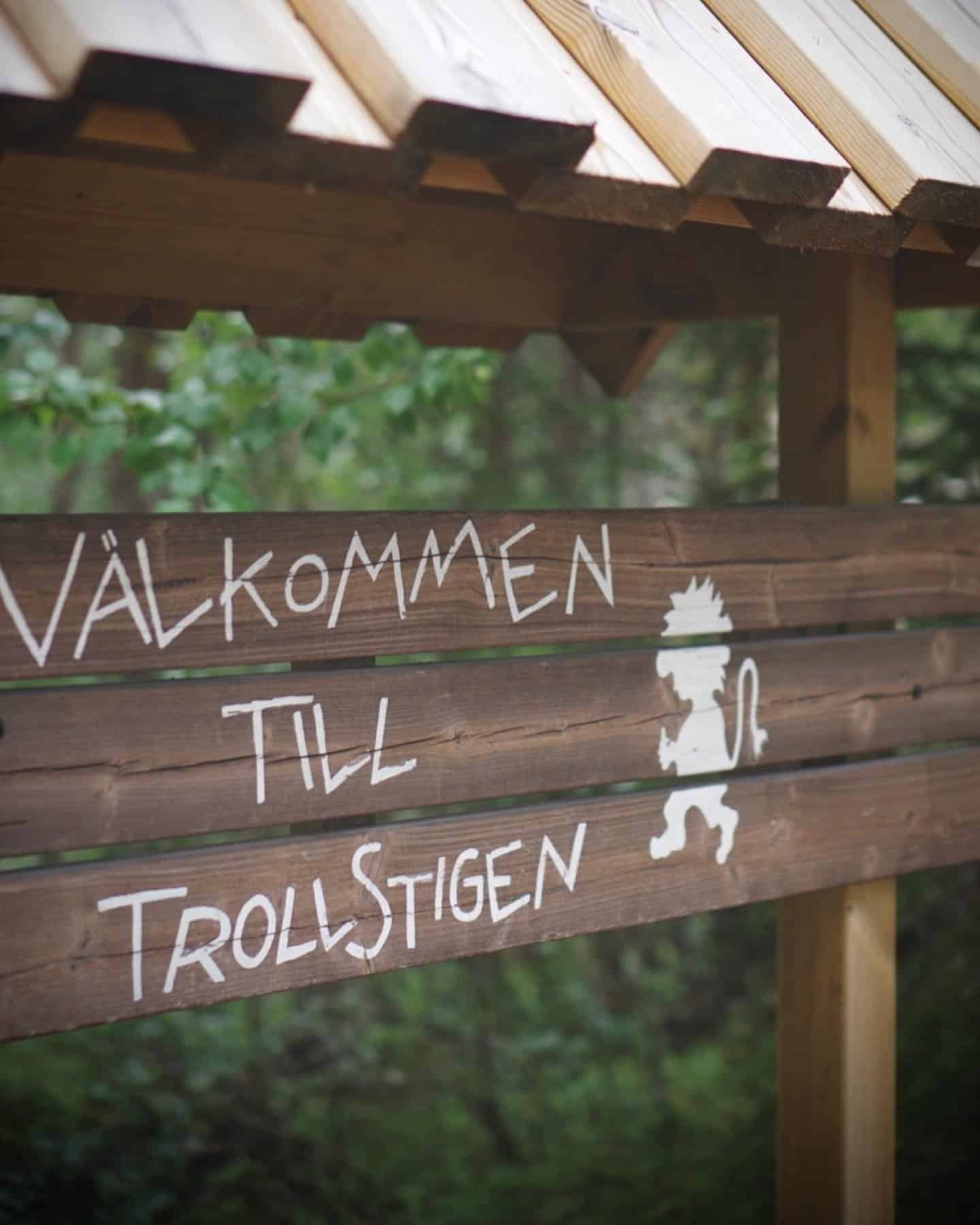 Startpunkten för Trollstigen i Lofsdalen.