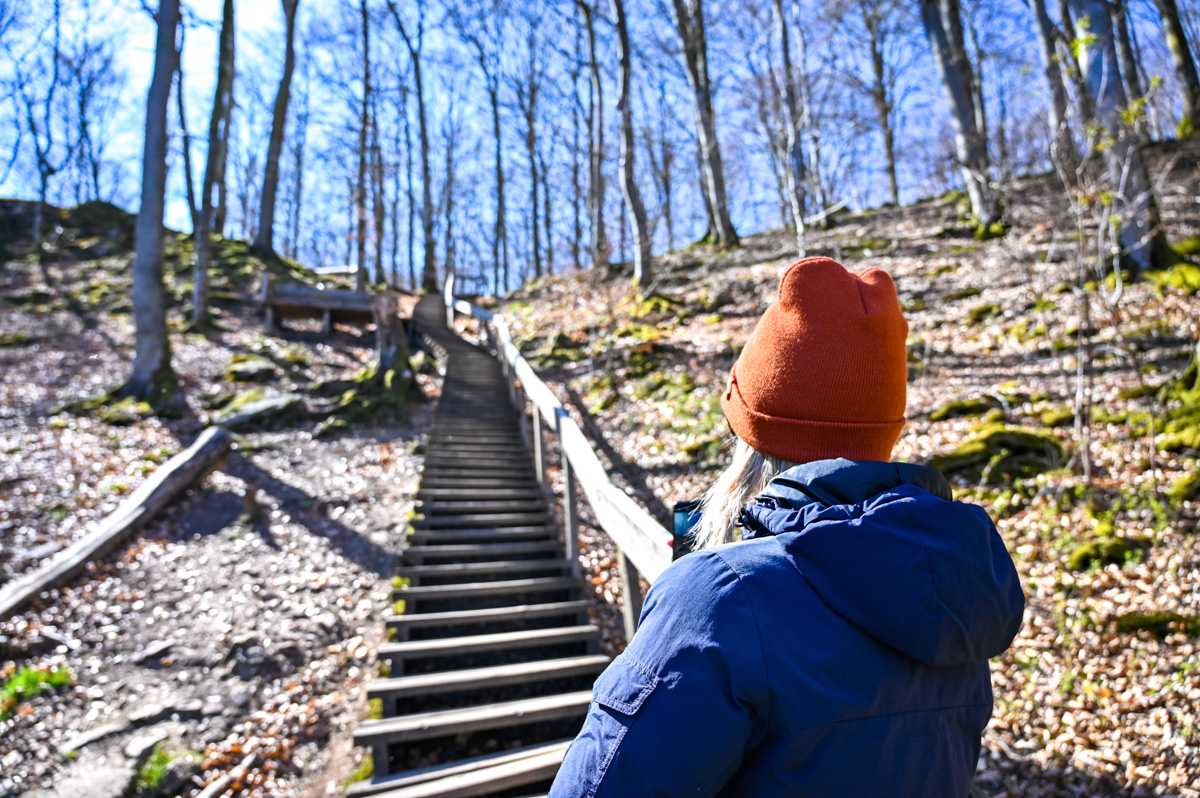 Trappa upp mot promenadslinga