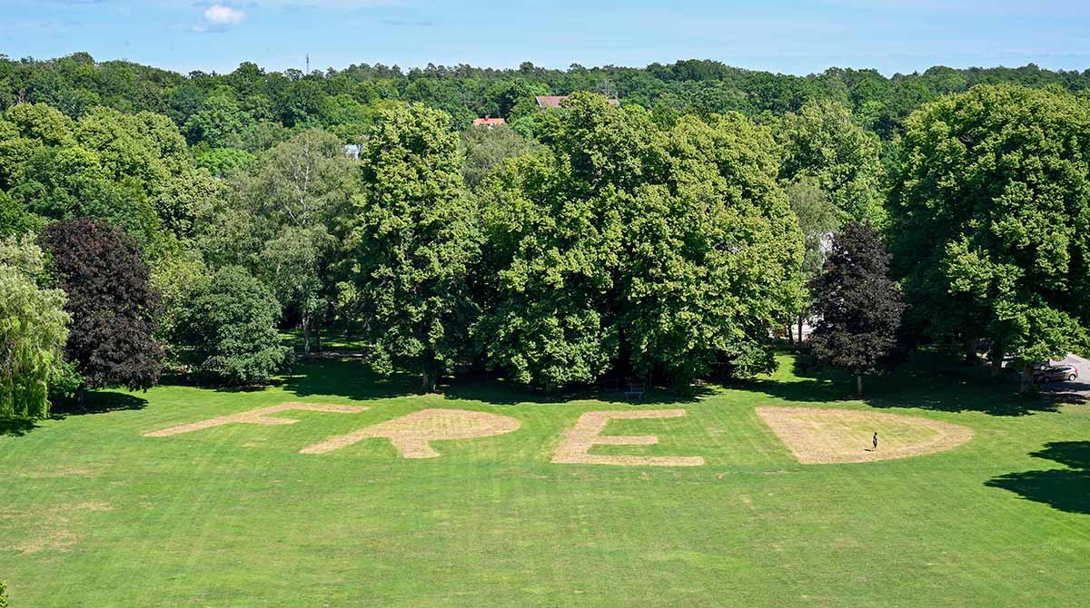 Utsikt över brunnsparken