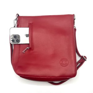 Handbag wine red