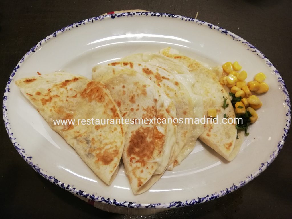 Quesadillas de restaurante mexicano