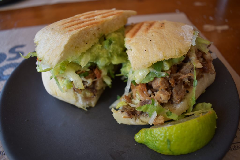 Torta mexicana en restaurante mexicano Madrid 