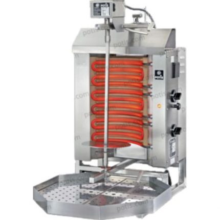 Kebabgrill elektrisk | 44x50x70 cm +10cm motor | 230V 3fas 16A (1 fas mulig) | 4,5 kW | POTIS E1 | 088371