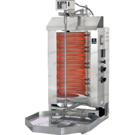 Kebabgrill elektrisk | 44x50x84 cm. +10cm motor | 230V 3fas 32A | 6 kW | POTIS E2 | 088381