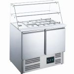 Saladette med glassstativ | B903XD700XH856/1289mm | SARO Germany | SARDWE | 465-1085 | 090715