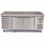 Kjølebenk pizzabord | 580liter | 2 dører + 7 skuffer | B2020xD800xH1000mm | Maxima | MAX0CW | 09400210 | 105503