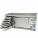 Kjølebenk pizzabord | 580liter | 2 dører + 7 skuffer | B2020xD800xH1000mm | Maxima | MAX0CW | 09400210 | 105503