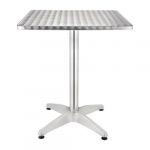 Firkantet bord i rustfritt stål 60cm | B600xD600xH720mm | BOLERO U427 | HOXFW | 109216