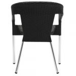 Wicker Wraparound Bistrostoler Charcoal | pakke med 4 | BOLERO CG223 | HOXCCA | 109484