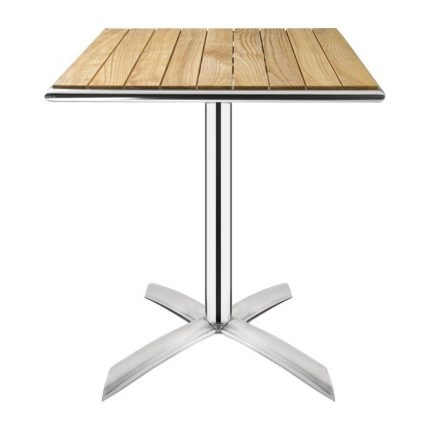 Sammenleggbar birstro bord ask tre firkantet 60cm | B600xD600xH730mm | BOLERO | GK991 | HOXEAA | 109355