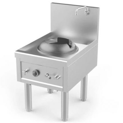 Wok komfyr gass | 1 brenner Ø280mm | 27,5 kW/t | B610xD850xH1100mm | UNNINOX | HOWHKA | WK-1 | 125129