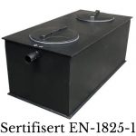 Fettutskiller / Fettavskiller | HDPE | 240L | NEN-EN 1825-1/2 | CE-merke | B1250xD650xH475mm | Wijtmans | HOXWDK | WTM-WPE1CS | 124689