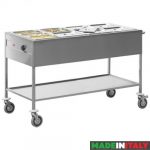 Bain marie vogn | GN4/1x1-200mm | 3kW | B1490xD670xH860mm | EMGA | EMXFBK | 710054