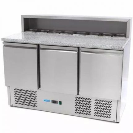 Pizza arbeidsbenk granitt | kjølerenne | B1365xD700xH1100mm | Maxima | MAXAAF | 09400205 | 133520