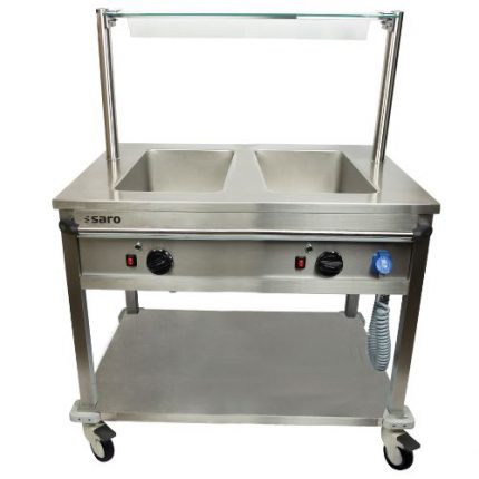 Bain Marie vogn BT2 | 2x 1/1 GN | 2 kW/t | B904xD704xH850mm | SARO Germany | SAR0AW | 126-1515 | 135075