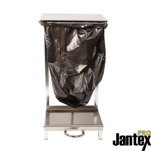 Søppelsekkholder rustfritt stål | 430x300x880 (h) mm | Jantex | GAS-L585