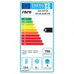 Kjølebenk | 465 liter | 1 dør og 2x 2 skuffesett | B1795xD700xH890-950mm | SARO Germany | SAREAFA | 323-10718 | 144729