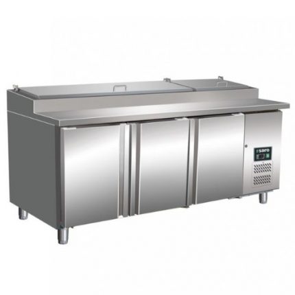 Pizzabenk med kjølerenne | 459liter | 9x 1/3 GN | B1795xD700xH890-950/1042mm | SARO Germany | SAR00AA | 323-3240 | 162522