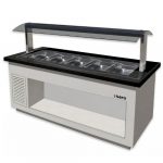 Varm veggbuffet Bain marie | HVIT | 3x 1/1GN | B1300xD880xH1350mm | Saro Germany | SARWKKA | 366-2100 | 187775