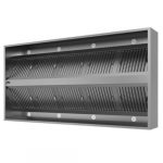 Øy ventilasjonshette | 2x3 labyrintfiltre | B2000xD1500xH400mm | UNNINOX | HGXE0W | UNN-EX-20015040-C | 252112