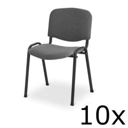 Kantine stol | Grå | 10 stk | 540x820(h)mm | LUXUS | MEX-ISO-BL-GRÅ | HGXDC | 252746