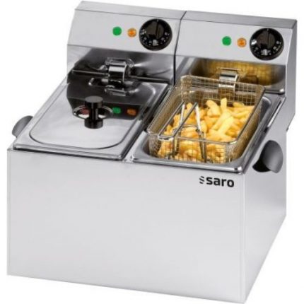 Frityrkoker | 2x4 liter | 230V | 2x2KW | B435xD430xH310mm | SARO Germany | SARHEA | 172-2040 | 269435