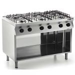 Gass koketopp 6 Bluss | 3 x 3,5 kW +3 x 6 kW | B1200xD700xH850mm | SARO Germany | SARHWBA | 423-1605 | 286255