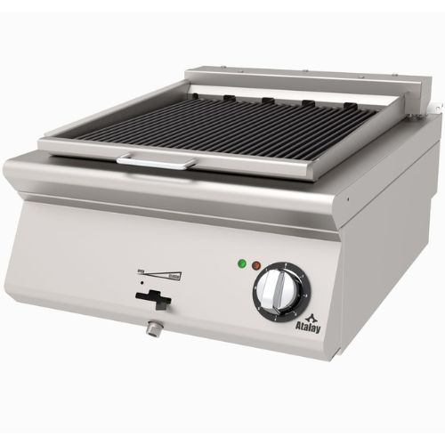 Chargrill dobbel 5,5 KW | 230V-400V-3fas | B600xD730xH300mm | ATALAY AAIE-673 | 288194