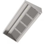 Ventilasjonshette med lys & filter SKRÅ || B1000xD1000xH400mm | HORECAEU | 288805