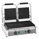 Elektrisk kontaktgrill ECO 2 x 1,8 kW, rillet | B570xD410xH210mm | HORECAEU | GHXFWA | GH-EKG-ECO228R | 293642