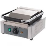 Elektrisk kontaktgrill ECO 1,8 kW, rillet | B307xD310 xH190mm | HORECAEU | GH-EKG-ECO28R | 293650