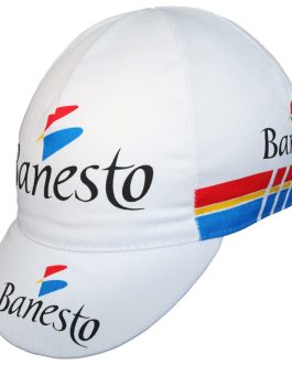 Retro cap i bomuld, cykelkasket Banesto