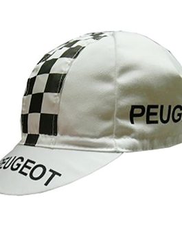 Retro cap i bomuld, cykelkasket Peugeot