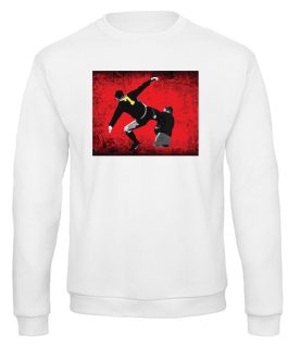 Retro sweatshirt eric cantona kung fu