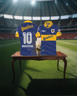Boca juniors retro fodboldtrøje, maradona 10