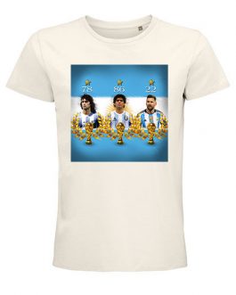Retro t-shirt maradona, kempes, messi