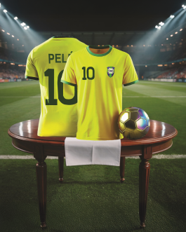 Brasilien retro fodboldtrøje, pele 10
