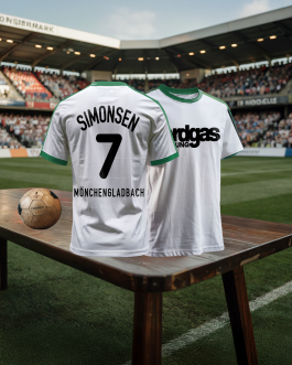Retro fodboldtrøje Mönchengladbach, Allan Simonsen 7