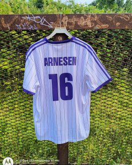 Retro fodboldtrøje Anderlecht udebane, Frank Arnesen