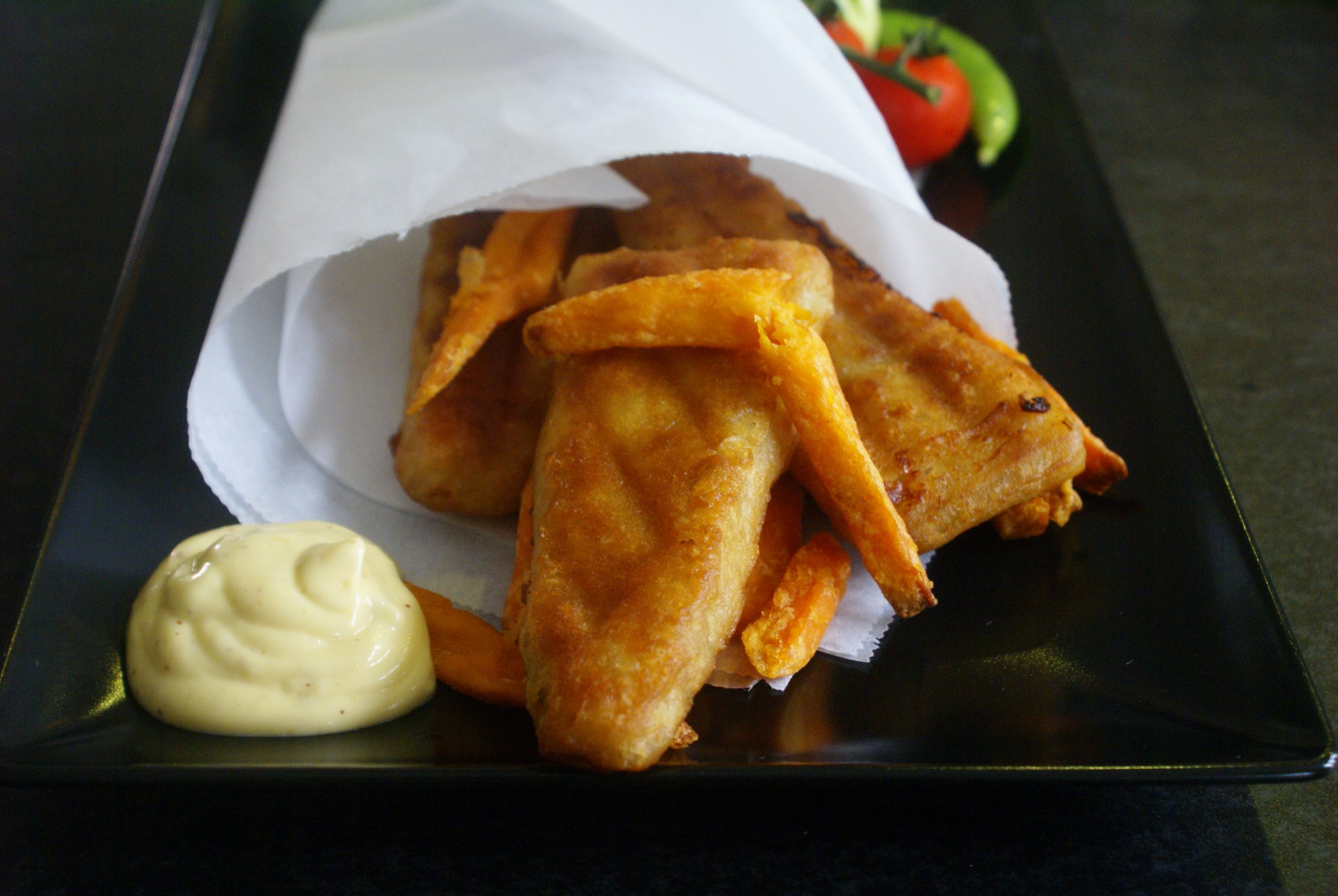 KJAPP GOURMETMAT – FISH N’CHIPS MED INNBAKT SEI